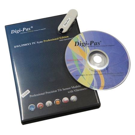 Digi-Pas 2-AXIS High Precision Inclination Sensor Module, Tilt Angle Sensor, 0.0002/ft 0.02mm/M 2-05501-99